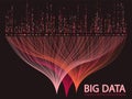 Big data visualization concept vector. Royalty Free Stock Photo