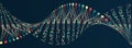 Big data visualization. A dynamic array of information. Data sorting process. Big data stream futuristic infographics. File Royalty Free Stock Photo