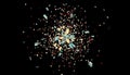 Big data visualization. Fractal element. lines and dots Royalty Free Stock Photo