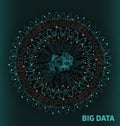 Big Data Visualization. Futuristic Infographic. Information Abstract Design