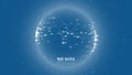 Big data visualization. Futuristic infographic. Information aesthetic design. Visual data complexity. Complex data Royalty Free Stock Photo