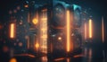 Big data visualization. Futuristic infographic. Information aesthetic design. Visual data complexity. Threads graphic