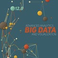 Big data visualization. Futuristic infographic. Information aesthetic design. Visual data complexity. Royalty Free Stock Photo
