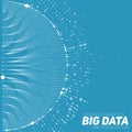 Big data visualization. Futuristic infographic. Information aesthetic design. Visual data complexity. Royalty Free Stock Photo