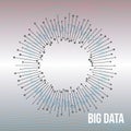 Big Data Visualization. Futuristic Science Finance Infographic Design. Complex Visual Data Background. Abstract Graph