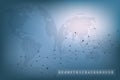 Big data visualization. Graphic abstract background communication. Perspective backdrop. Minimal array. Digital data Royalty Free Stock Photo