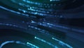 Big data visualization, grid data driven technology futuristic digital background Social network or business analytics