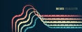 Big data visualization. Information analytics concept. Abstract stream information. Filtering machine algorithms. Sorting binary Royalty Free Stock Photo