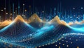 Big data visualization. Big data information group sorting. Machine learning and Algorithms Royalty Free Stock Photo