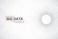 Big data visualization. Big data machine learning algorithms. Data array visualization. Visual information complexity Royalty Free Stock Photo