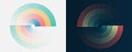 Big data visualization. Processing of data arrays, sorting. Filtering machine algorithms. Data stream in the form of an array of Royalty Free Stock Photo