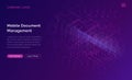 Big data waterfall, streams of digital binary code Royalty Free Stock Photo