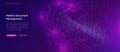 Big data waterfall, streams of digital binary code Royalty Free Stock Photo