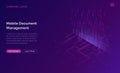 Big data waterfall, streams of digital binary code Royalty Free Stock Photo