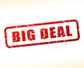 Big deal text buffered Royalty Free Stock Photo