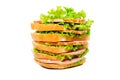 Big delicious fresh sandwich Royalty Free Stock Photo