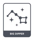 big dipper icon in trendy design style. big dipper icon isolated on white background. big dipper vector icon simple and modern Royalty Free Stock Photo