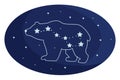 Big dipper , illustration, vector Royalty Free Stock Photo