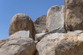 big Dolerite boulders in desert, near Hobas, Namibia