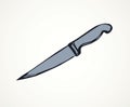 Knife. Vector drawing
