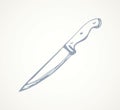 Knife. Vector drawing