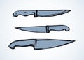 Knife. Vector drawing