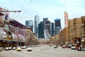 The Big Dorogomiloskaya street at Kiev railway station in Moscow