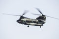 Big double rotor helicopter of the spanish army. Boeing CH-47D Chinook Royalty Free Stock Photo