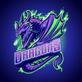 big dragon esport logo vector