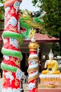 A big dragon statue at thailand Royalty Free Stock Photo