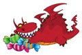Big dragon with sweets