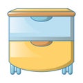 Big drawers icon, cartoon style