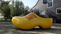Big Dutch wooden shoe at the Zaanse Schans, the Netherlands Royalty Free Stock Photo