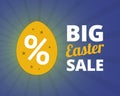 Big easter sale banner.