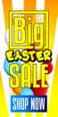Big Easter Sale - Comic book style holiday advertisement text.