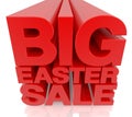 BIG EASTER SALE word EXPLANATION word isolated on white background 3d renderingon white background 3d rendering Royalty Free Stock Photo