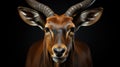 Big eastern bongo antelope. Generative AI