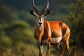 Big eastern bongo antelope. Generative AI