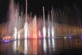 Big Electric fountain musical, okada, manila, night, illuminated