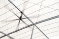 Electric roof fan and the white canvas roofing Royalty Free Stock Photo