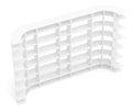 Big empty book shelves or rack. Top view Royalty Free Stock Photo