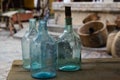 Big empty glass bottle Royalty Free Stock Photo