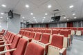 Big empty modern conference hall in luxury hotel. Audience for Speakers at Business convention and Presentation. Photo Royalty Free Stock Photo