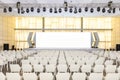 Big empty modern seminar, conference hall Royalty Free Stock Photo