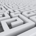 Big endless white maze background.