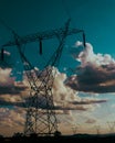 Big Energy towers Royalty Free Stock Photo