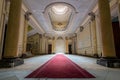 Big entrance hall of the Chateau Lumiere, one of the most beautiful lost places in France.