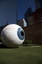 Big eyeball sculpture Royalty Free Stock Photo