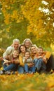 Big family having fun Royalty Free Stock Photo