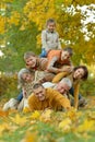 Big family having fun Royalty Free Stock Photo